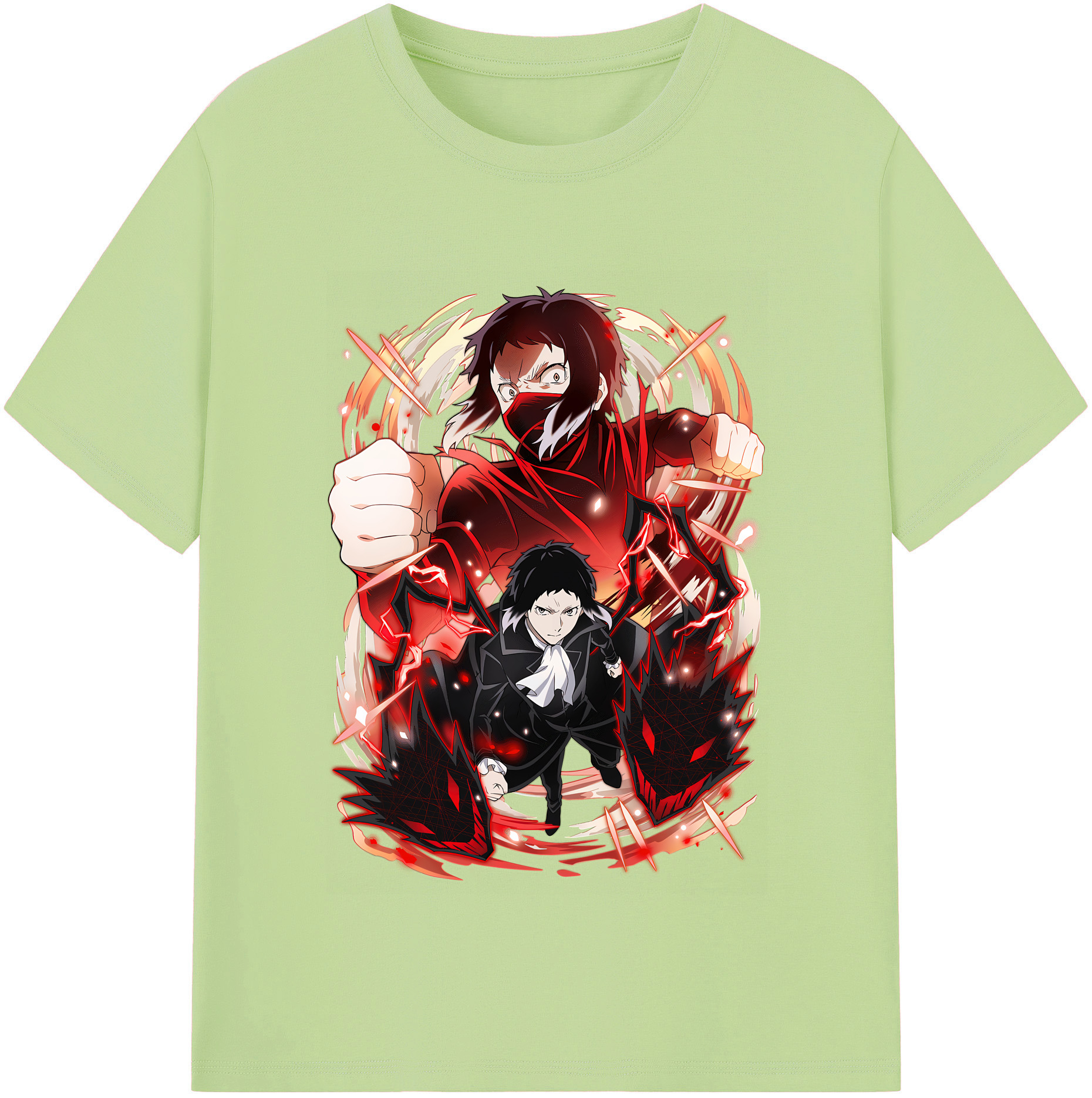 （画像用） 文豪ストレイドッグス Bungo Stray Dogs 綿100％半袖Tシャツ（フロントプリント）